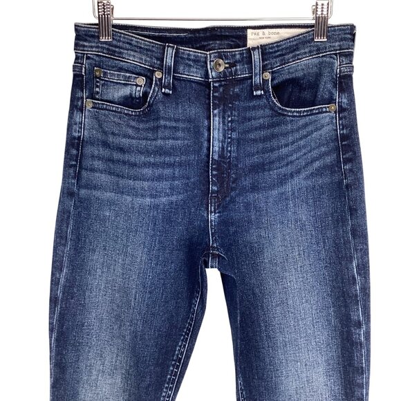 Rag & Bone Jeans Size 27 Nina High-Rise Skinny Dark Wash Stretch - Picture 3 of 11